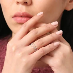 14K Gold Petite Diamond Wedding Ring