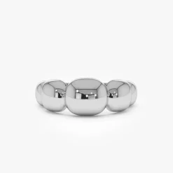 14k Gold Puffy Gold Band