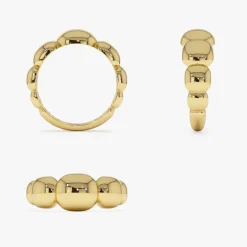 14k Gold Puffy Gold Band