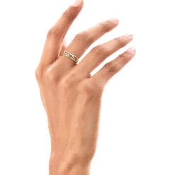 14k Gold Sculptural Band