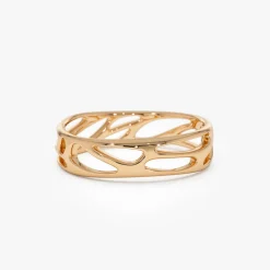 14k Gold Sculptural Band