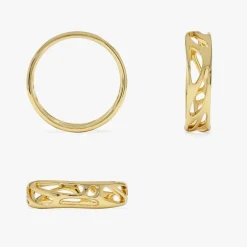 14k Gold Sculptural Band