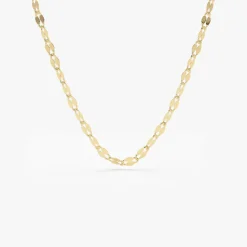 14K Gold Sparkle Diamond Cut Chain
