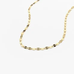 14K Gold Sparkle Diamond Cut Chain