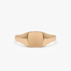 14k Gold Square Signet Ring