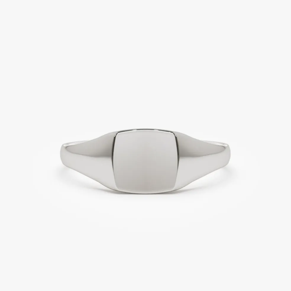 14k Gold Square Signet Ring