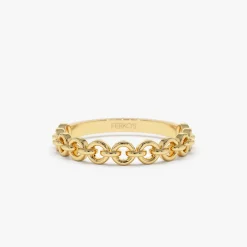 14K Gold Stackable Dainty Ring