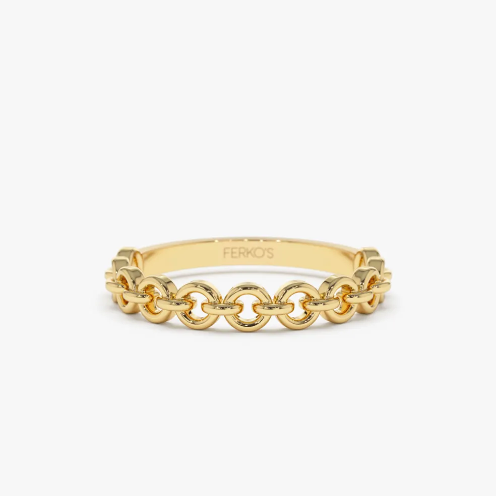 14K Gold Stackable Dainty Ring