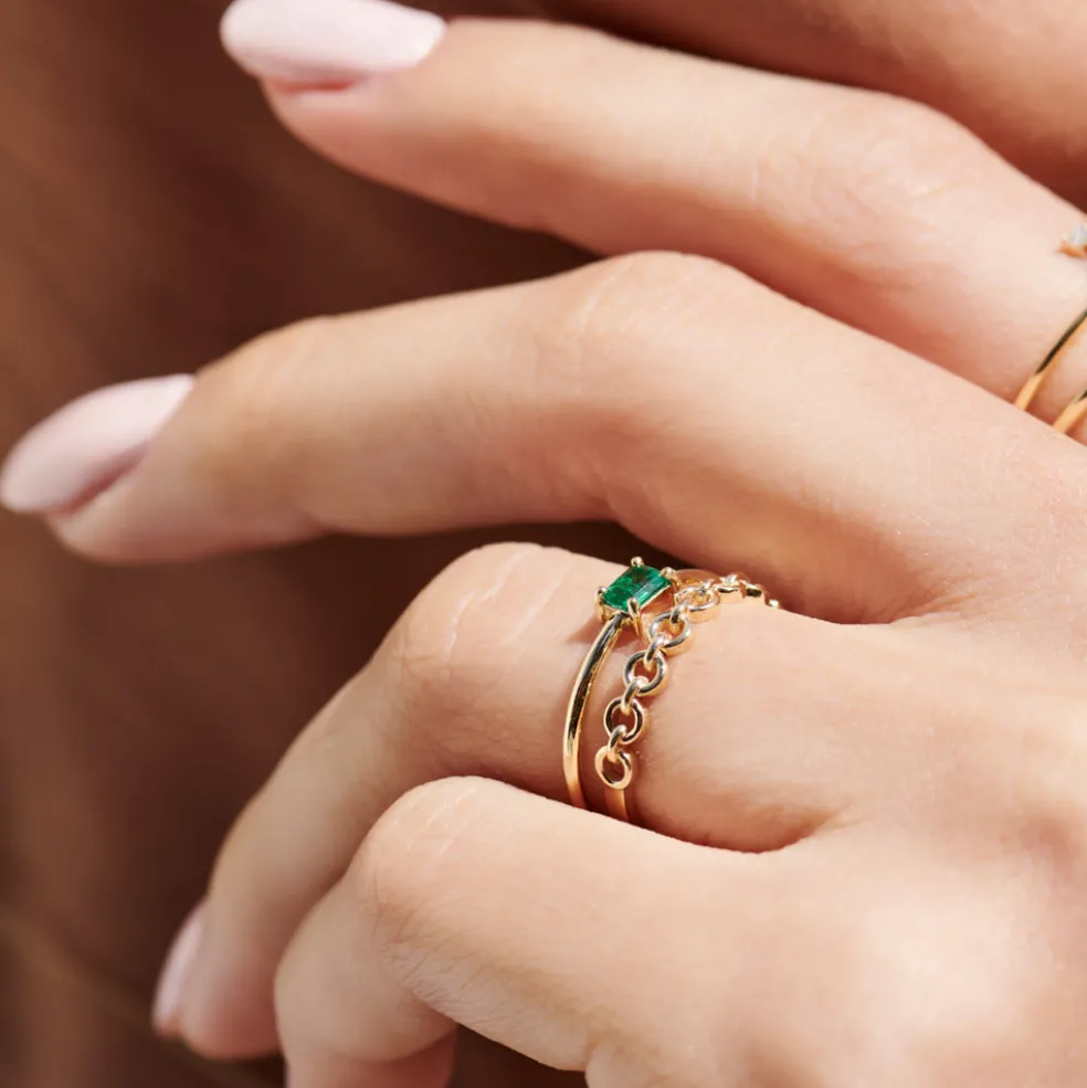 14K Gold Stackable Dainty Ring