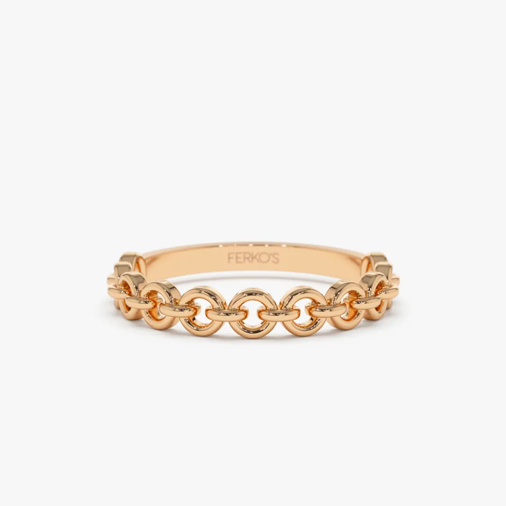14K Gold Stackable Dainty Ring