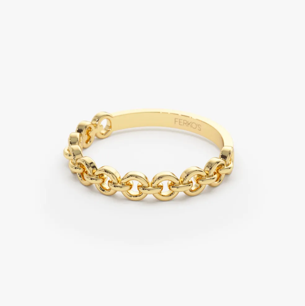 14K Gold Stackable Dainty Ring
