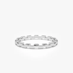 14k Gold Stackable Link Ring