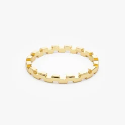 14k Gold Stackable Link Ring