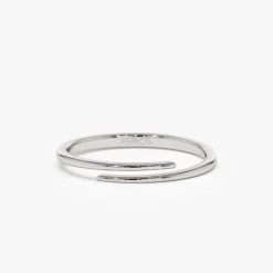 14k Gold Stacking Criss Cross Ring