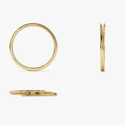 14k Gold Stacking Criss Cross Ring
