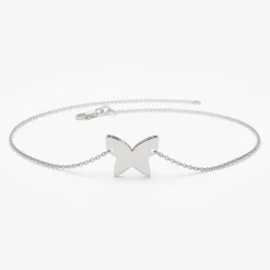 14K Gold Trendy Gold Butterfly Bracelet