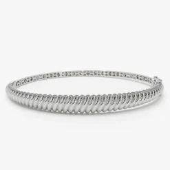 14K Gold Twist Bangle Bracelet