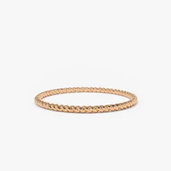14K Gold Twists Rope Wedding Band