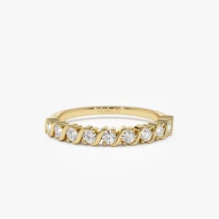 14K Gold Womens Diamond Wedding Ring