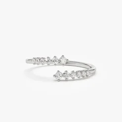 14K Gold Wrapped Diamond Ring