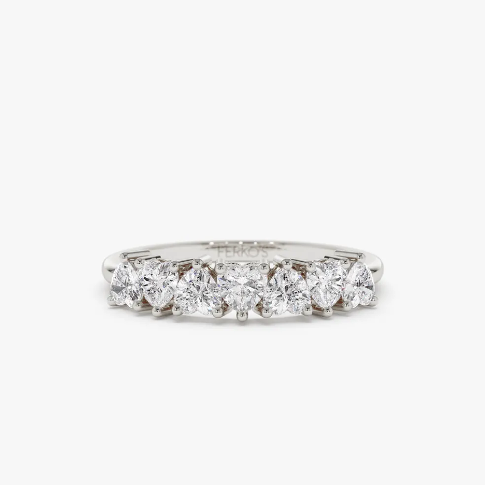 14k Heart Shape Up Down Prong Setting Diamond Ring