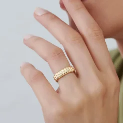 14k Iconic Dome Bold Statement Ring