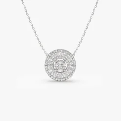 14k Illusion Setting Solitaire Diamond in Halo Setting