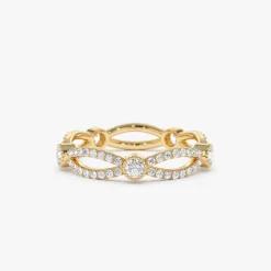 14K Infinity Diamond Eternity Ring