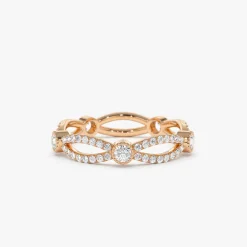 14K Infinity Diamond Eternity Ring