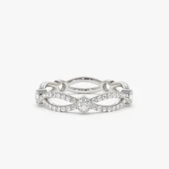 14K Infinity Diamond Eternity Ring