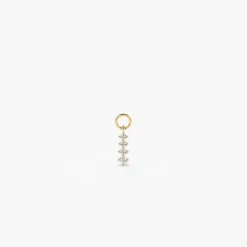 14k Journey Hoop Charm