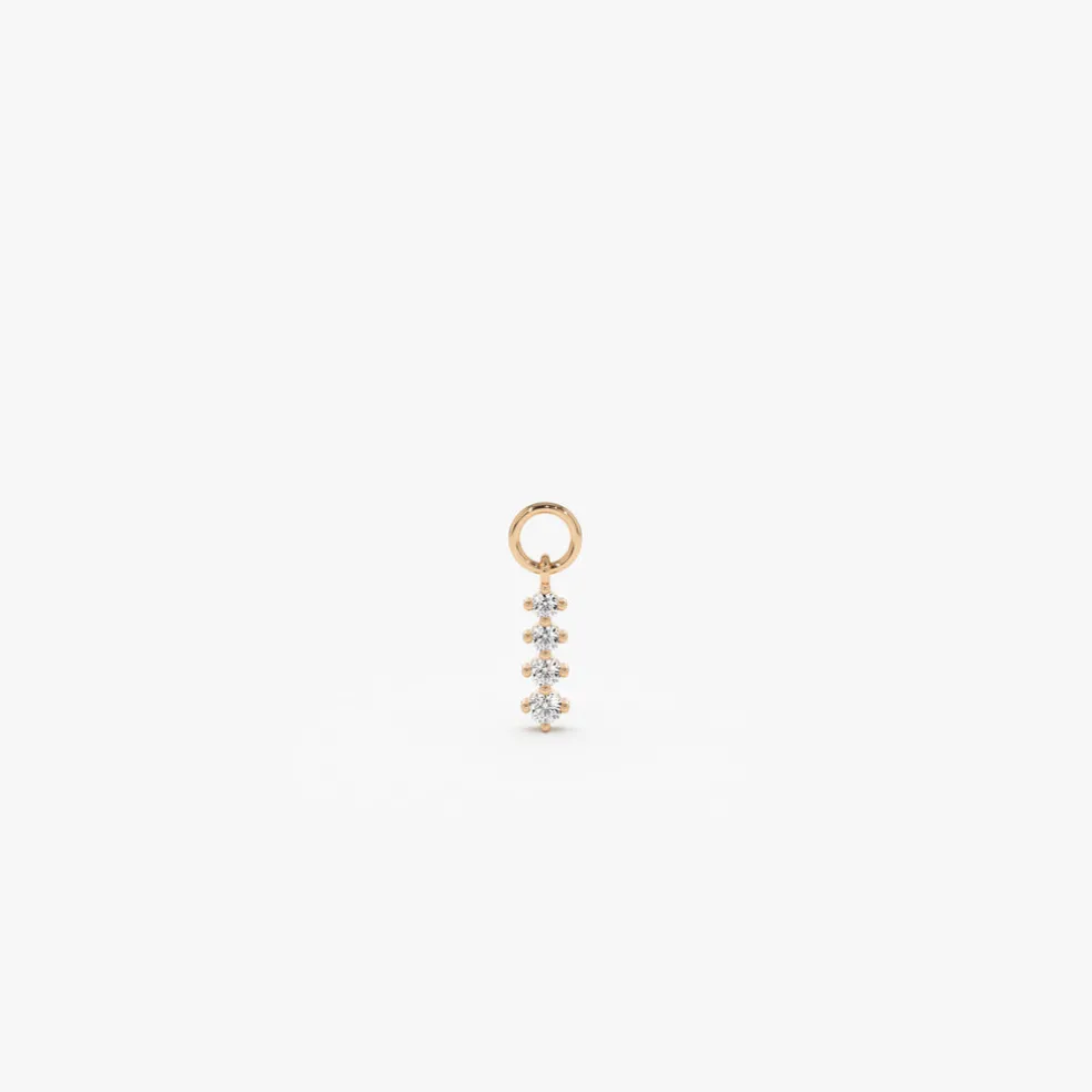 14k Journey Hoop Charm