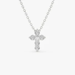 14k Large Diamond Cross