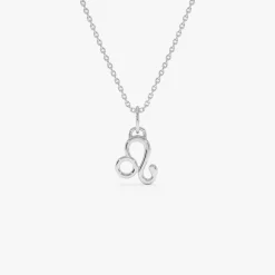 14K Leo Zodiac Charm Necklace