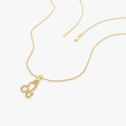 14K Leo Zodiac Charm Necklace