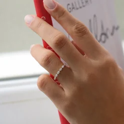 14k Marquise Cut Diamond Anniversary Band