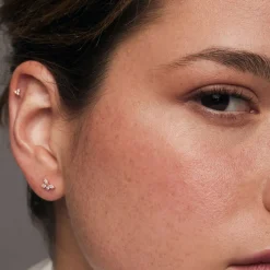 14K Marquise Diamond Cluster Studs