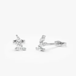 14k Marquise Shaped Diamond Mini Ear Climber