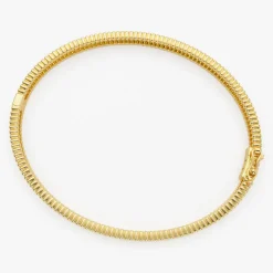 14k Milgrain Diamond Bangle Bracelet