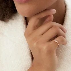 14k Mini Cluster Diamond Ring