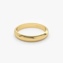 14k 3MM Classic Dome Unisex Wedding Ring