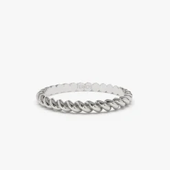 14K 2MM Twisted Rope Ring