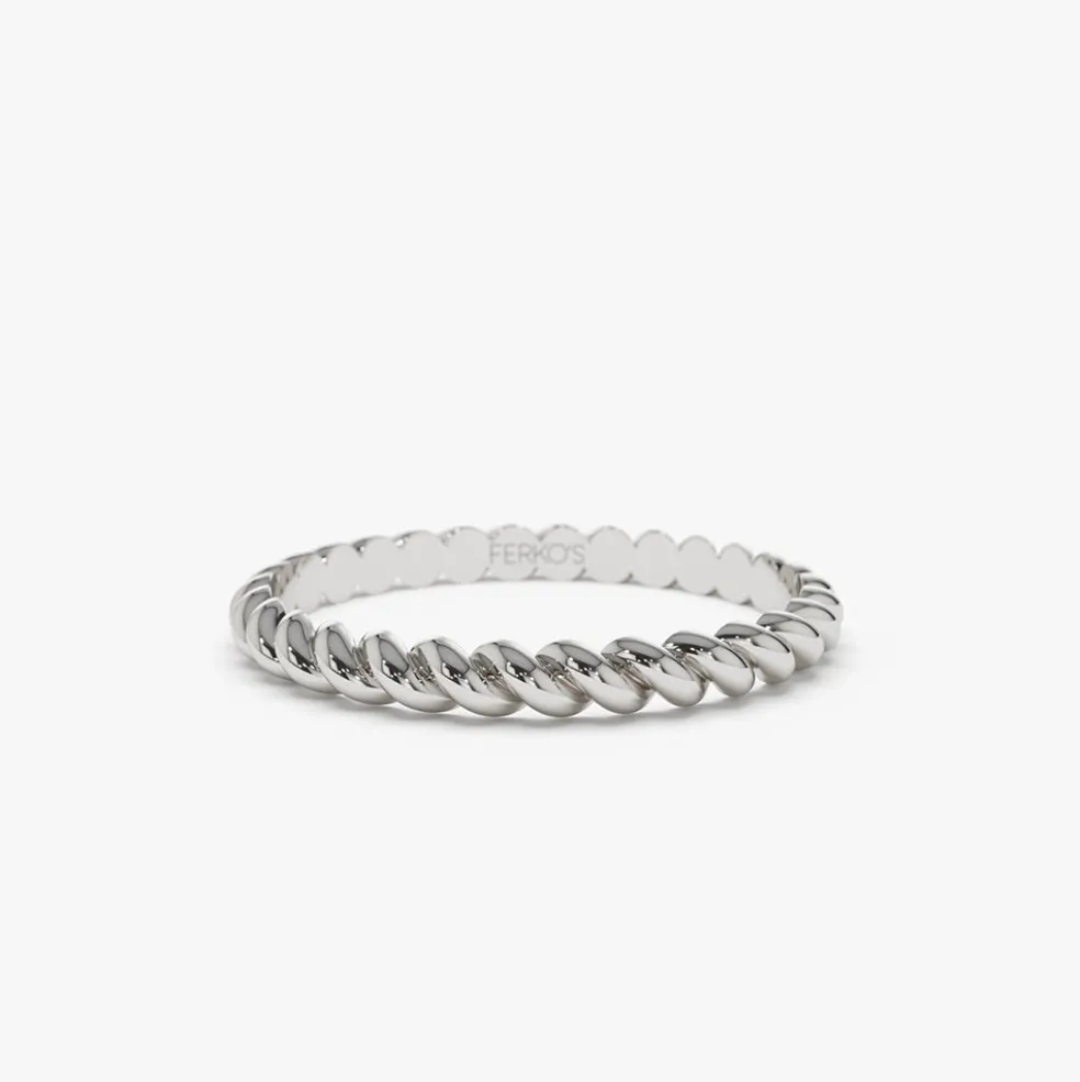 14K 2MM Twisted Rope Ring