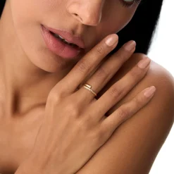 14k Open Band Twist Rope Design Ring