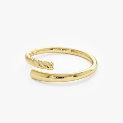 14k Open Band Twist Rope Design Ring