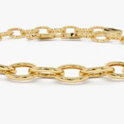 14k Oval Link Cable Chain Bracelet