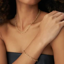 14k Oval Link Cable Chain Necklace