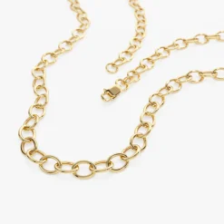 14k Oval Link Cable Chain Necklace