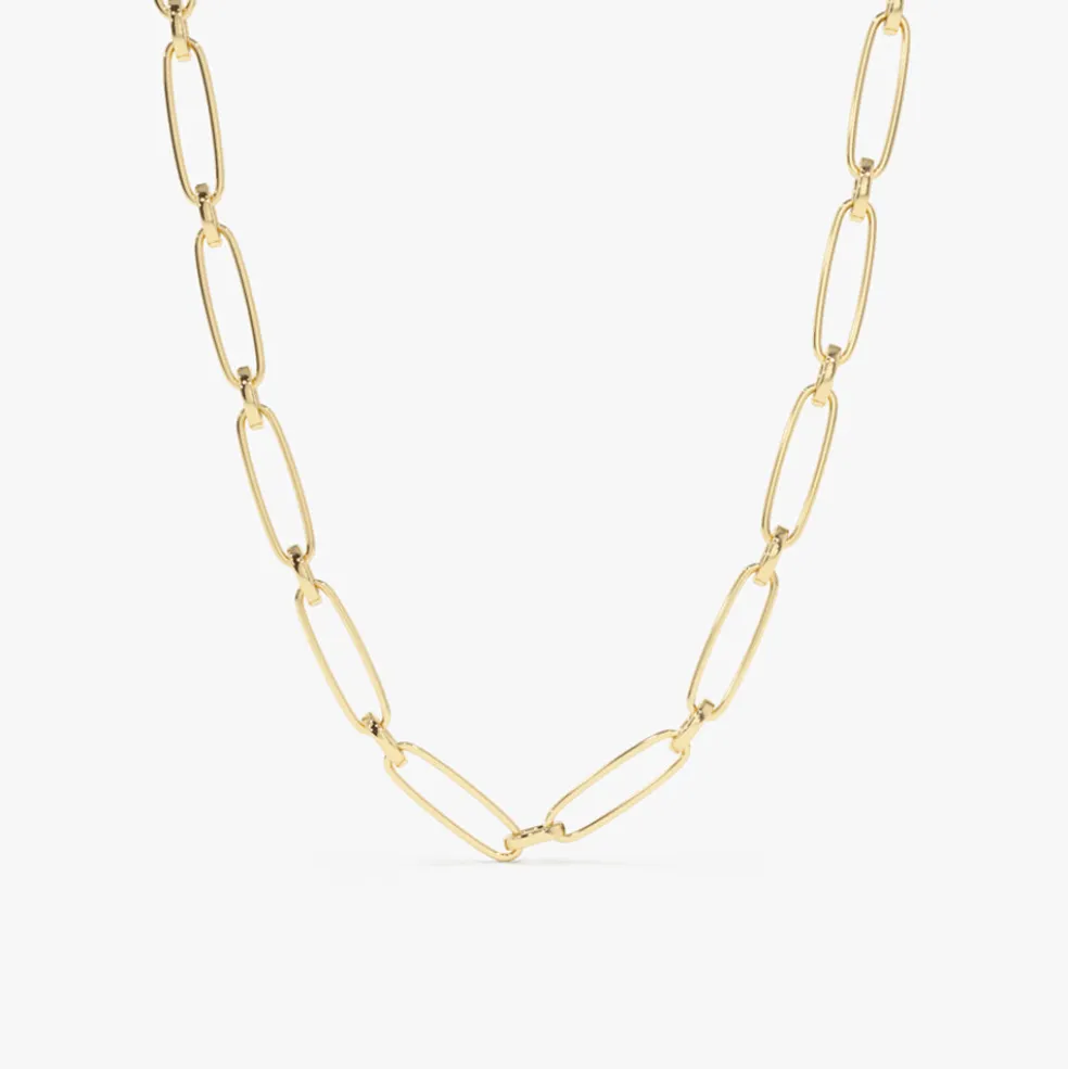 14k Oval Link Chain Necklace