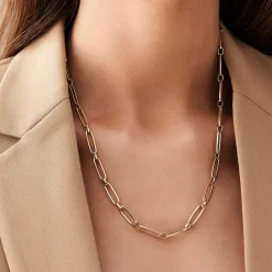 14k Oval Link Chain Necklace